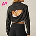 cropped long sleeve shrug